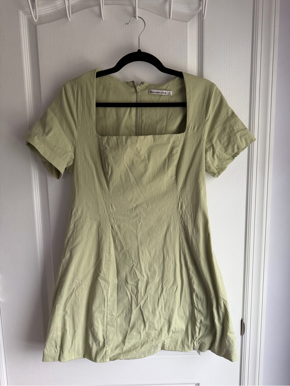 Abercrombie & Fitch Light Green Square Neck Mini Dress